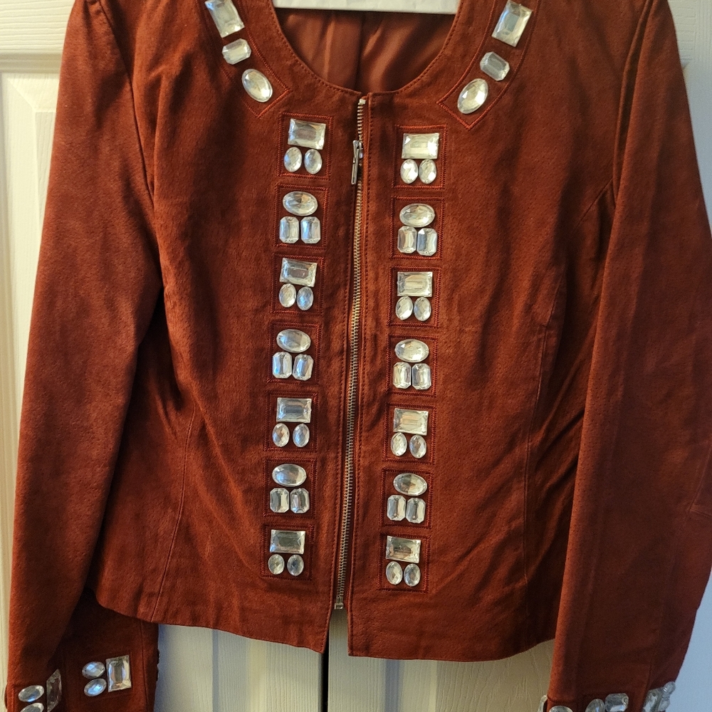 NWOT Boston Proper Suede Jacket